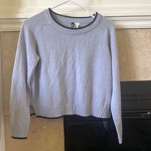 H&M Divided Crop Sweater Lavender